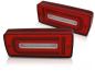 Preview: LED Lightbar Rückleuchten für Mercedes G-Klasse W463 Bj. 89 -12 Rot/Chrom